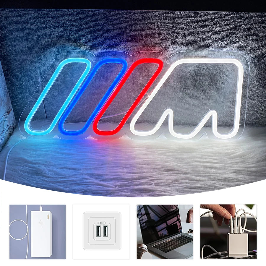 🚘 Prémiový LED Neon Znak: Ikonické Osvětlení pro Každou Garáž