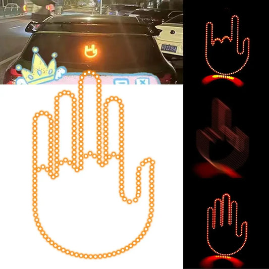 🖕 Stop Road Rage: LED Světlo s Gesty pro Řidiče!